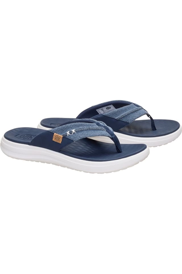 Hey Dude HEY DUDE Men's Finn Flip Braided Navy - 3