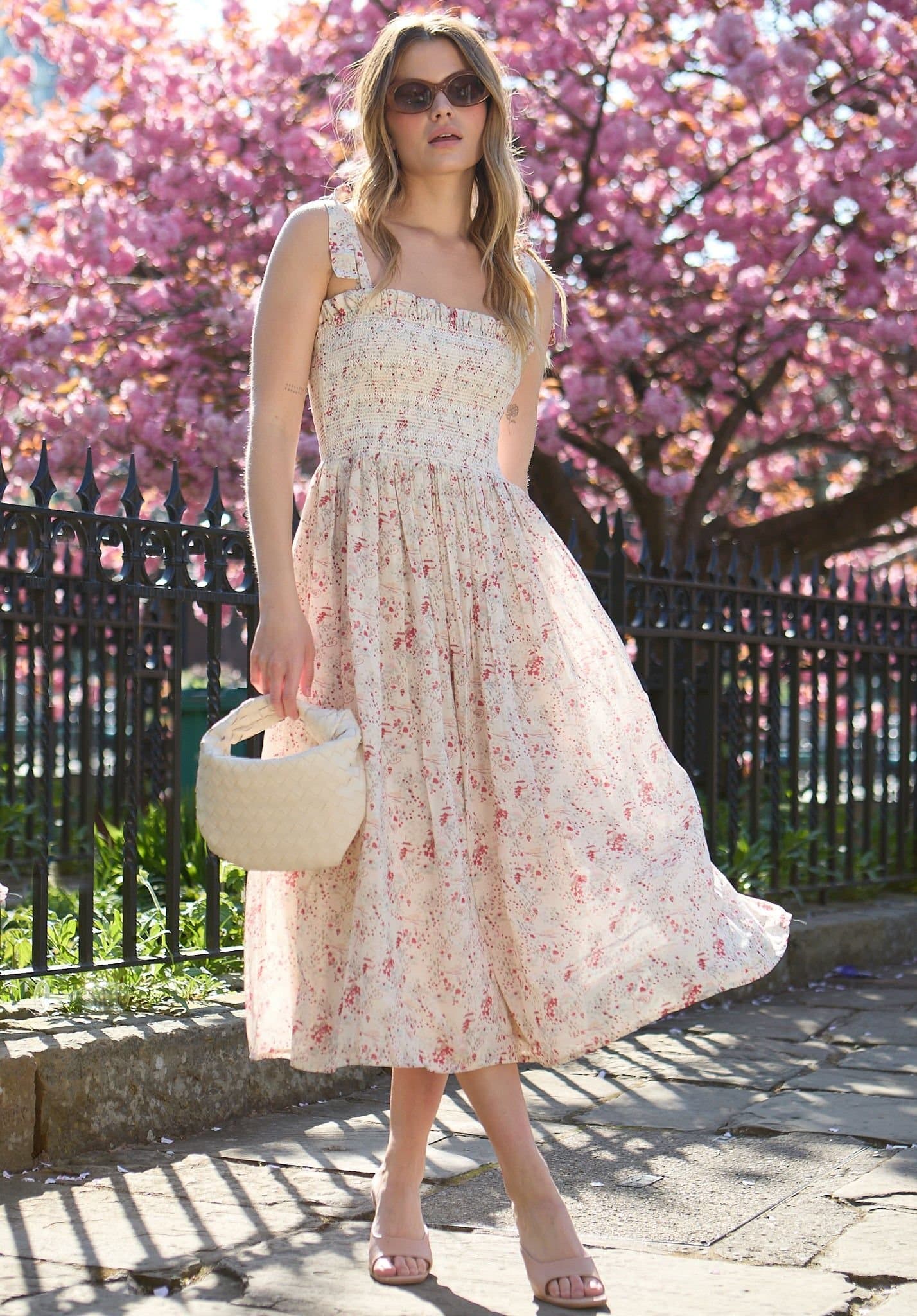 Lily and Lionel Lily and Lionel Women's Annie Smocked Wishing Well Print Maxi Dress In Multi