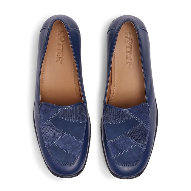 Hotter Hotter Women's 'Faith II' Loafers in Navy - 3