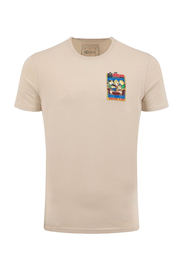 Weird Fish Weird Fish Men's Big Bream Theory Artist T-Shirt in Ecru - 2