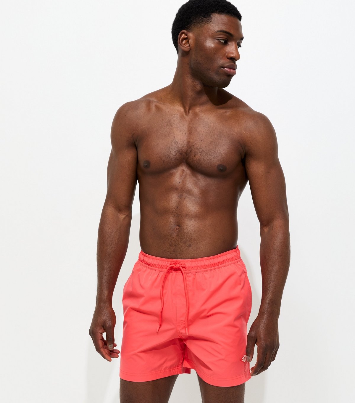 jack & jones Men's Bright Pink Regular Drawstring Swim Shorts Jack & Jones New Look - 2