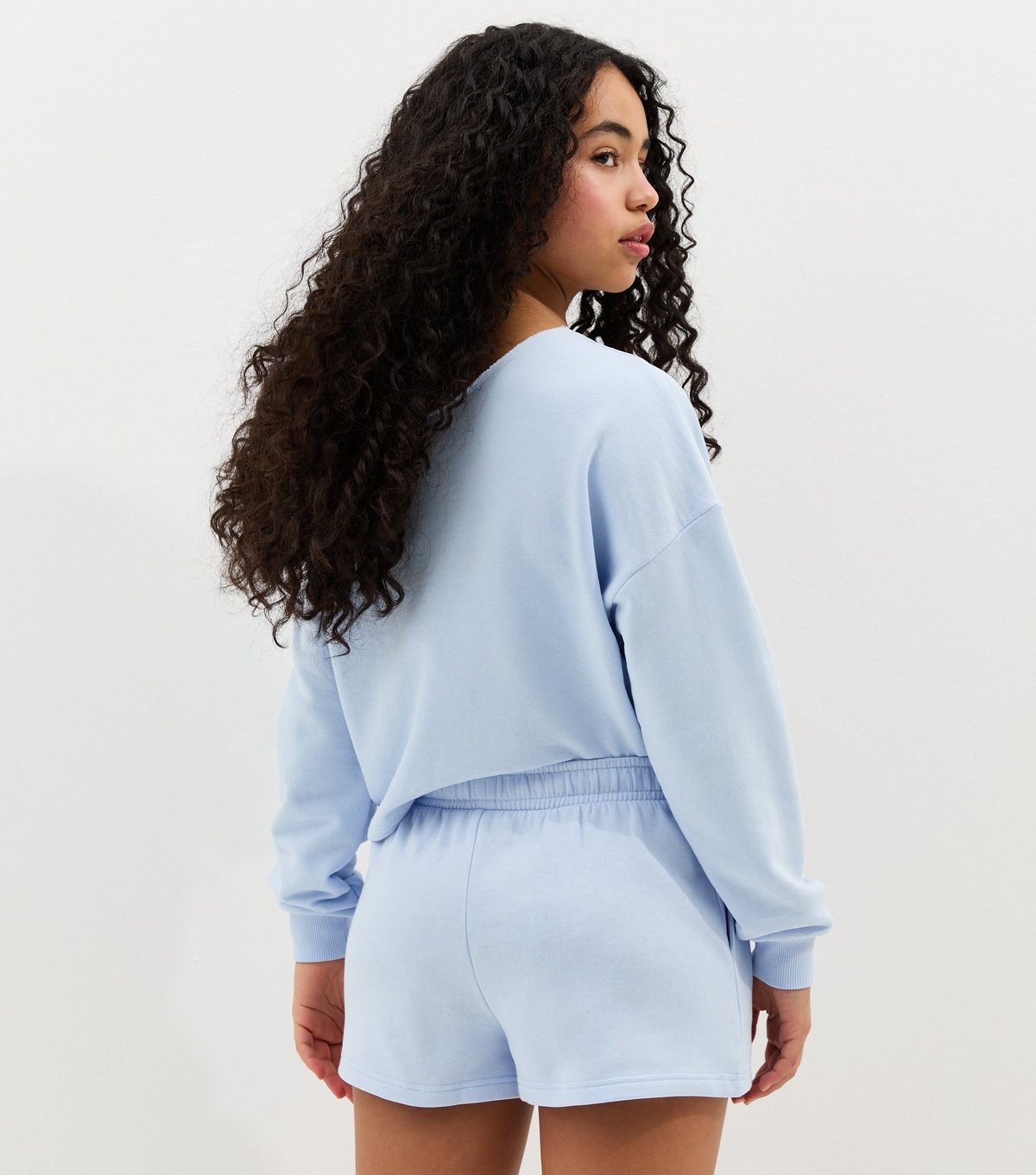 New Look Girls' Light Blue Drawstring Jogger Shorts New Look - 4