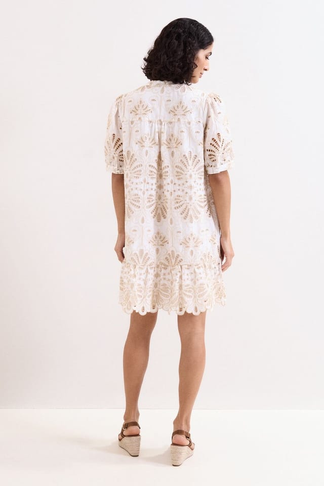 Phase Eight Phase Eight Women's Liliana Mini Dress in White - 3