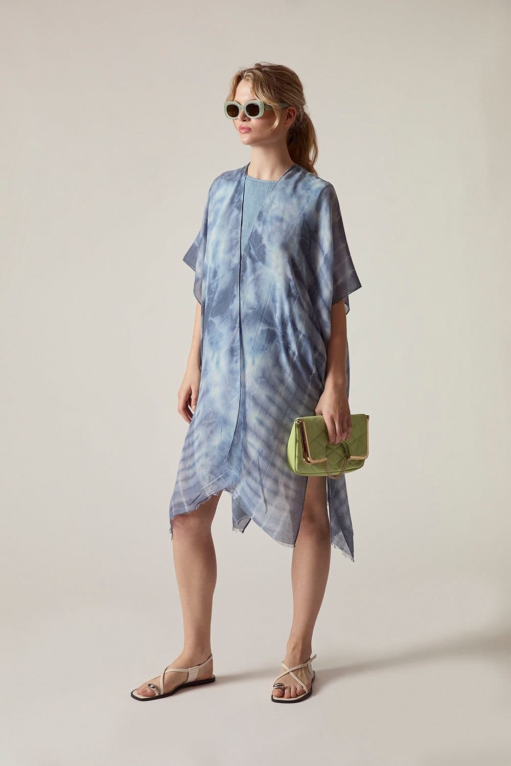 James Lakeland James Lakeland Women's Blue Boho Tie-Dye Kaftan