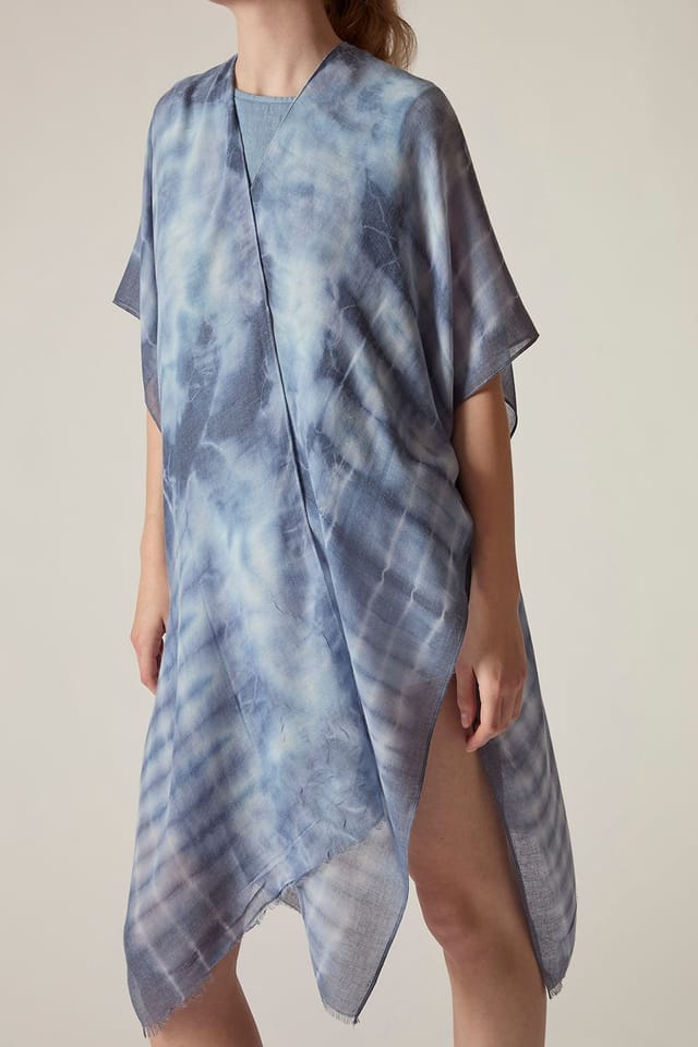 James Lakeland James Lakeland Women's Blue Boho Tie-Dye Kaftan - 3