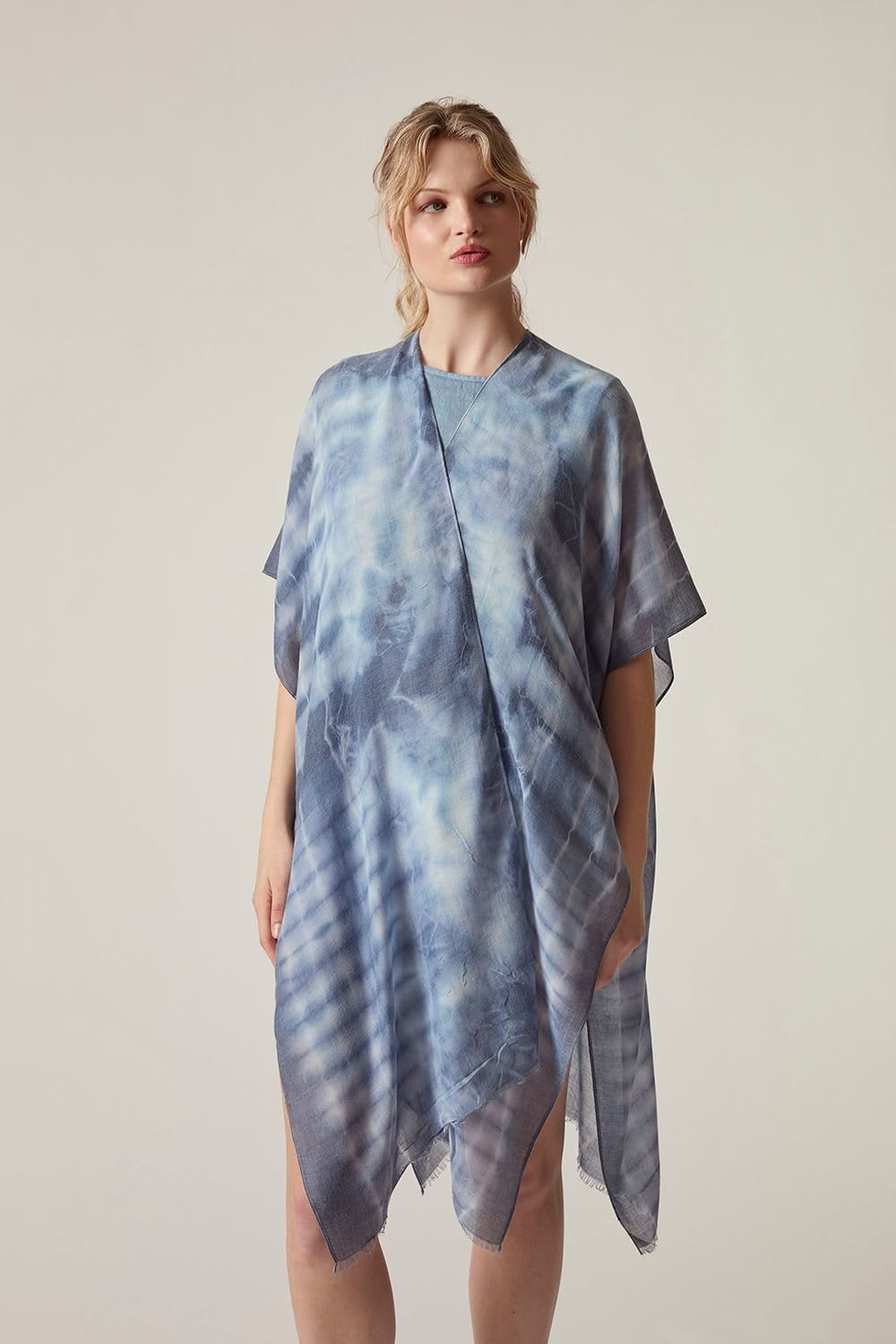 James Lakeland James Lakeland Women's Blue Boho Tie-Dye Kaftan - 4