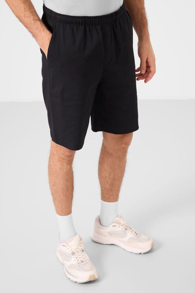 Tommy Life Tommy Life Men's Chino Shorts in Black - 3