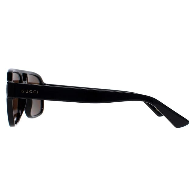 Gucci Gucci Men's Aviator Black Brown Polarised GG1342S - 3