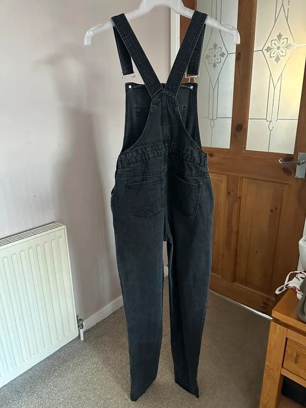 Denim Co denim co ladies dungarees size uk 4 black - 1
