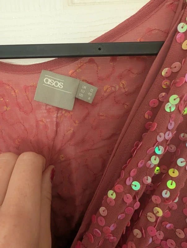 ASOS Pink sequin dress ASOS
