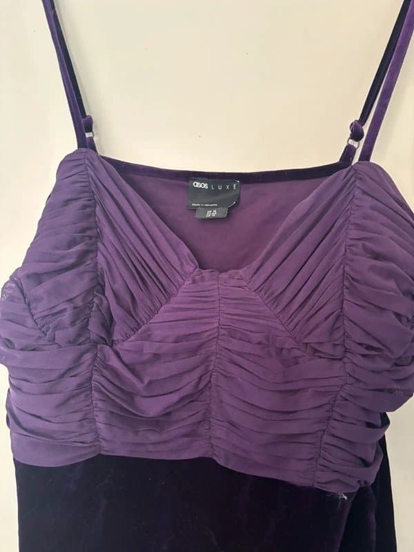 ASOS Purple Velvet ASOS dress