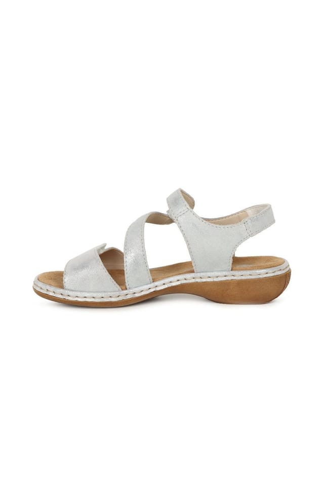 Rieker Rieker Women's 'Sphere' Riptape Sandals in Silver - 2