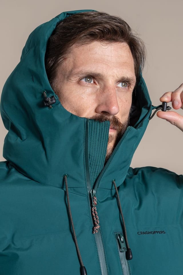 Craghoppers Craghoppers Men's Mardale Hooded Baffled Waterproof Jacket in Dark Green - 3