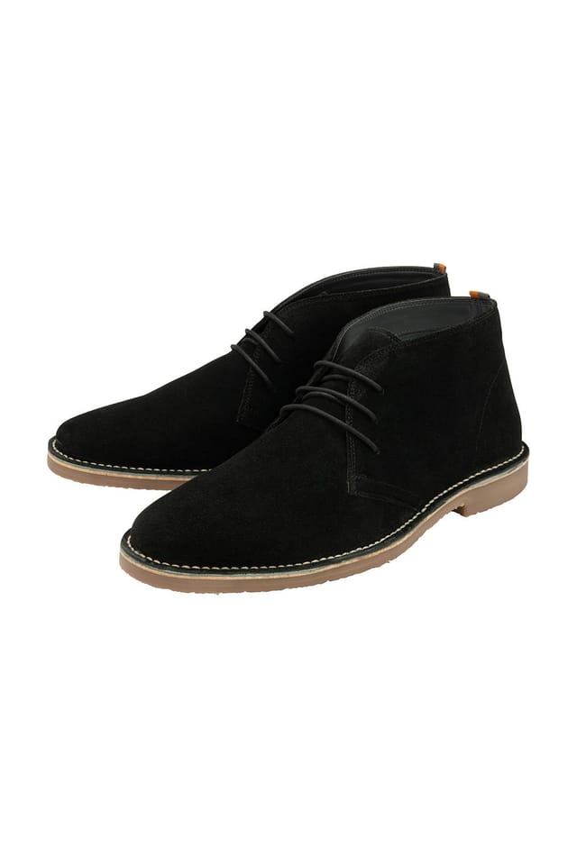 Frank Wright Frank Wright Men's Suede 'Edwin' Desert Boots in Black - 2