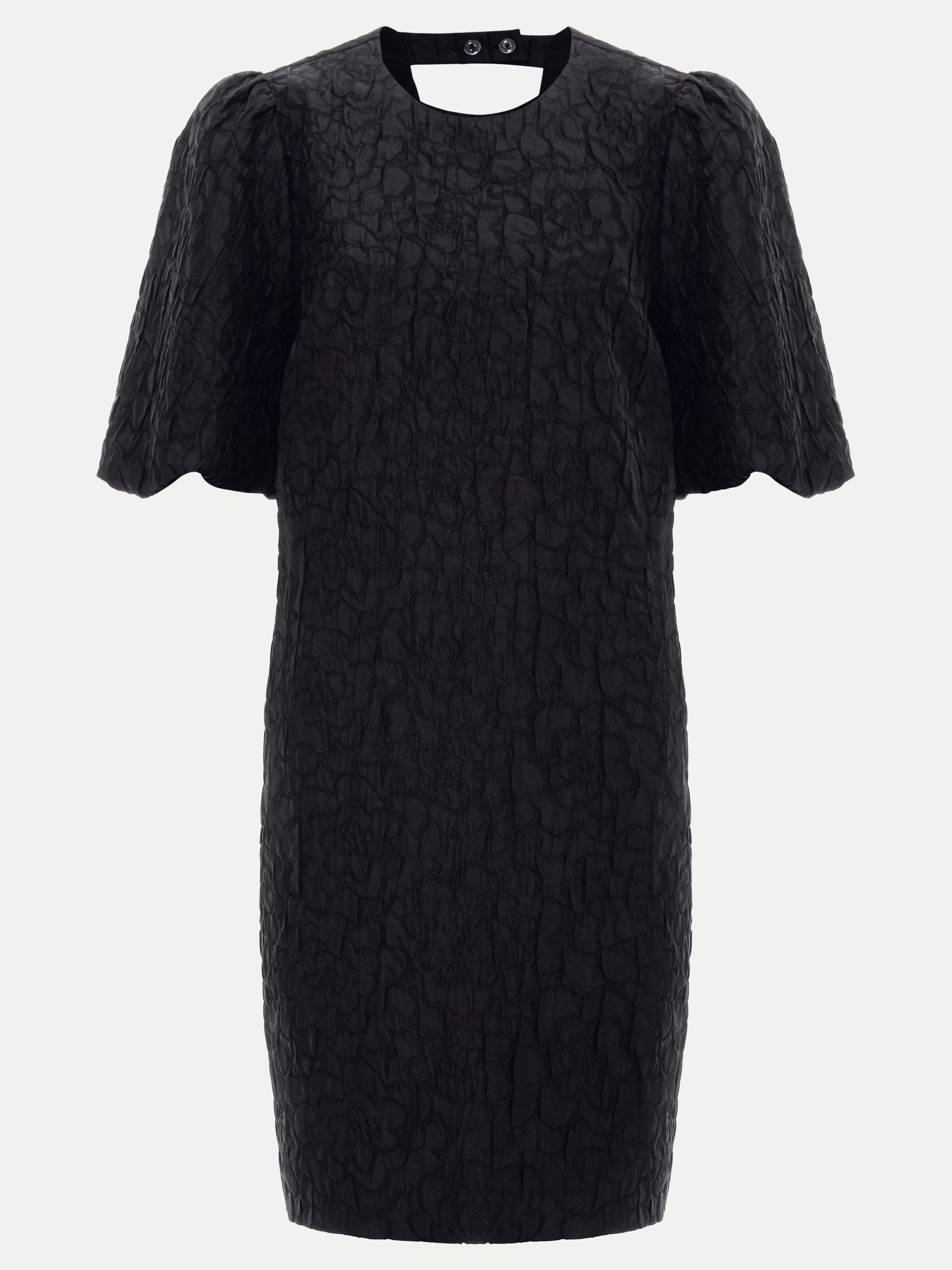 Phase Eight Phase Eight Women's Jacquard Round Neck Mini Dress in Black - 2