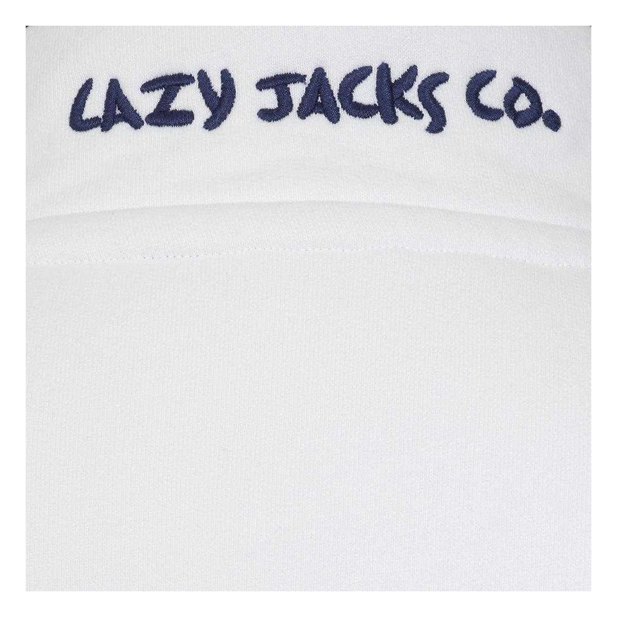 Lazy Jacks Lazy Jacks Women's Button Neck Sweatshirt in White - 4