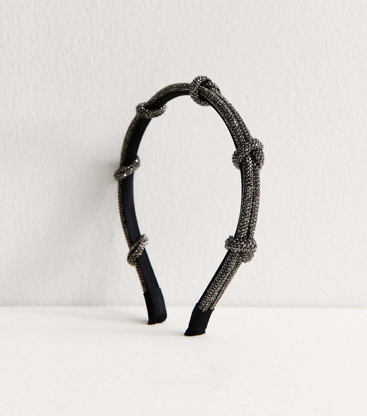 New Look Black Diamante Knot Headband New Look - 2