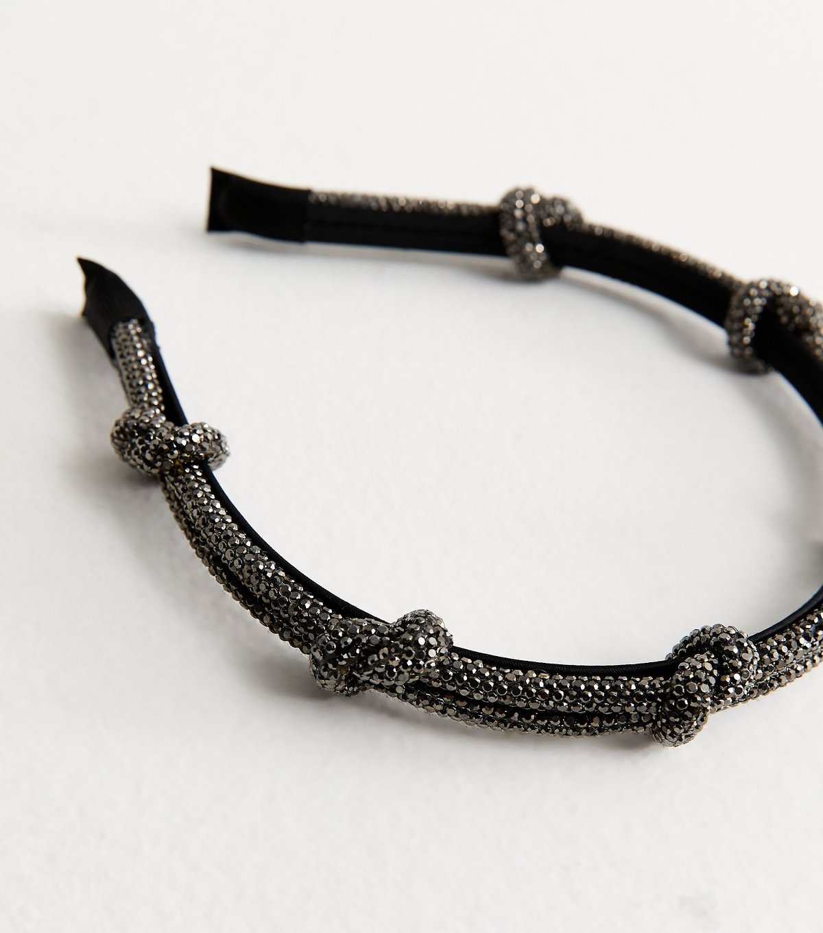 New Look Black Diamante Knot Headband New Look - 3