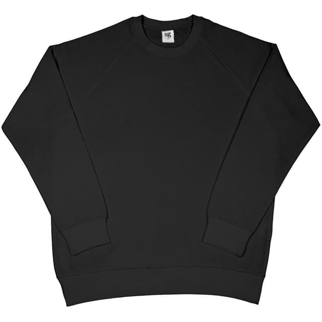 SG SG Men's Raglan Sleeve Crew Neck Sweatshirt in Black - 3