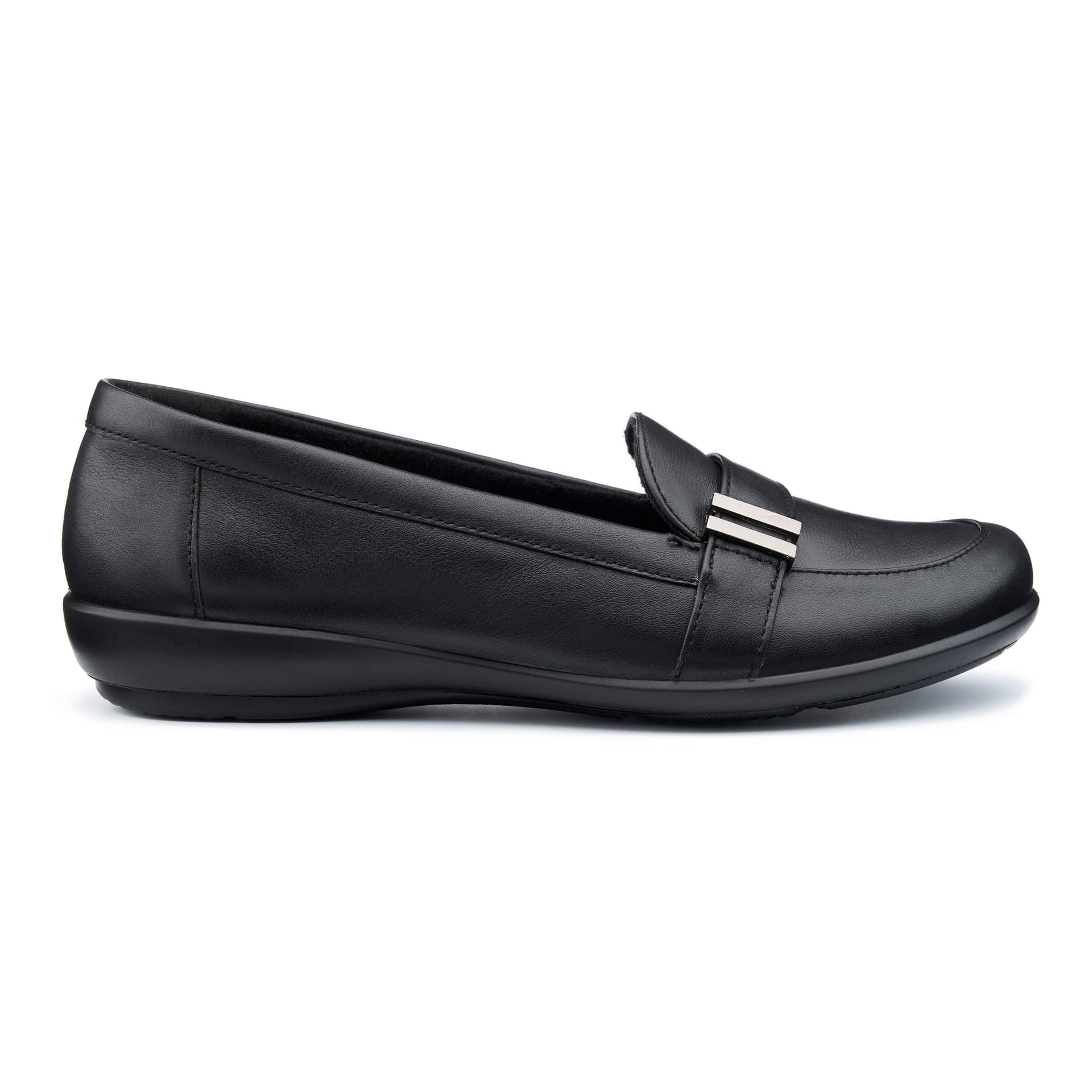 Hotter Hotter Women's Extra Wide 'Clay' Loafers in Black