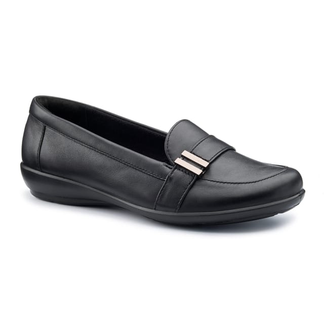 Hotter Hotter Women's Extra Wide 'Clay' Loafers in Black - 2