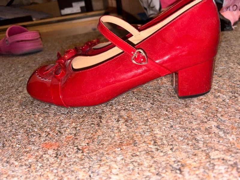 ASOS cute red heels
