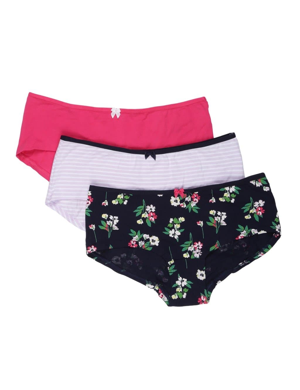 Marks & Spencer M&S INT 3P PINK FLORAL SHORTS Pink Mix