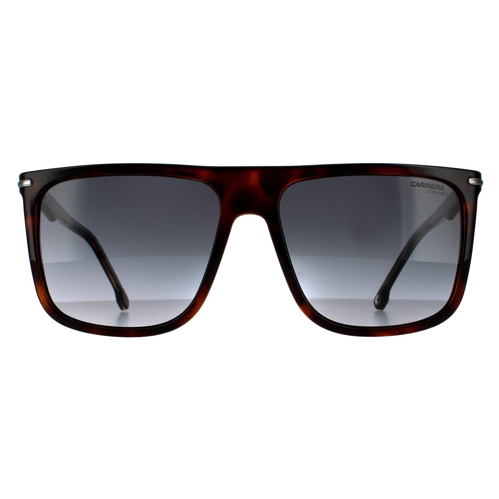 Carrera Carrera Men's Rectangle Dark Havana Dark Grey Gradient Sunglasses in Brown