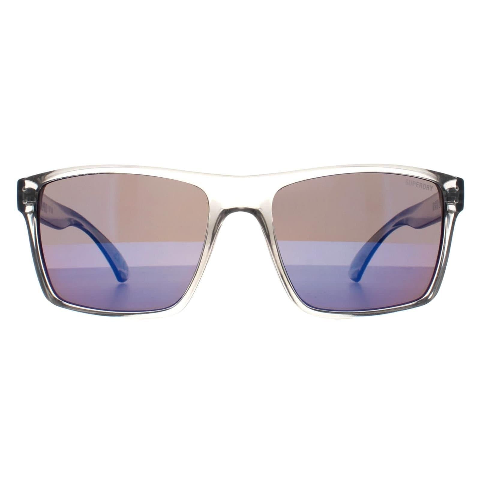 Superdry Superdry Men's Square Crystal & Blue Blue Mirror Kobe in Clear
