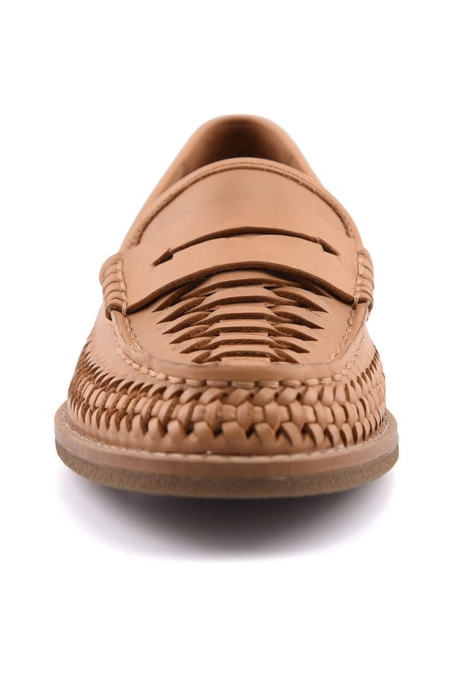 Sperry Sperry Women's Woven Seaport Penny Mocassin in Tan - 3