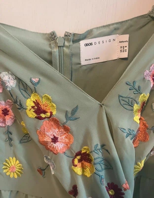 ASOS Maternity asos occasion dress sage green