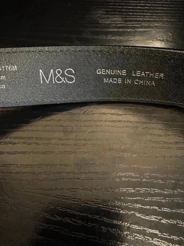 Marks & Spencer Marks & Spencer Black Genuine Leather Belt For Men 40’’length