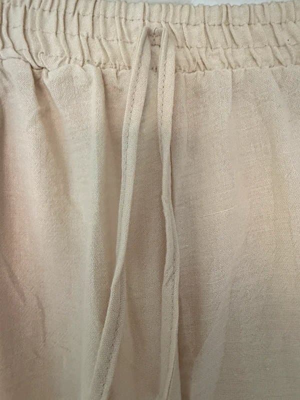 MODA IMPRESION BNWT Beige linen style beige wide leg trousers - size M/L