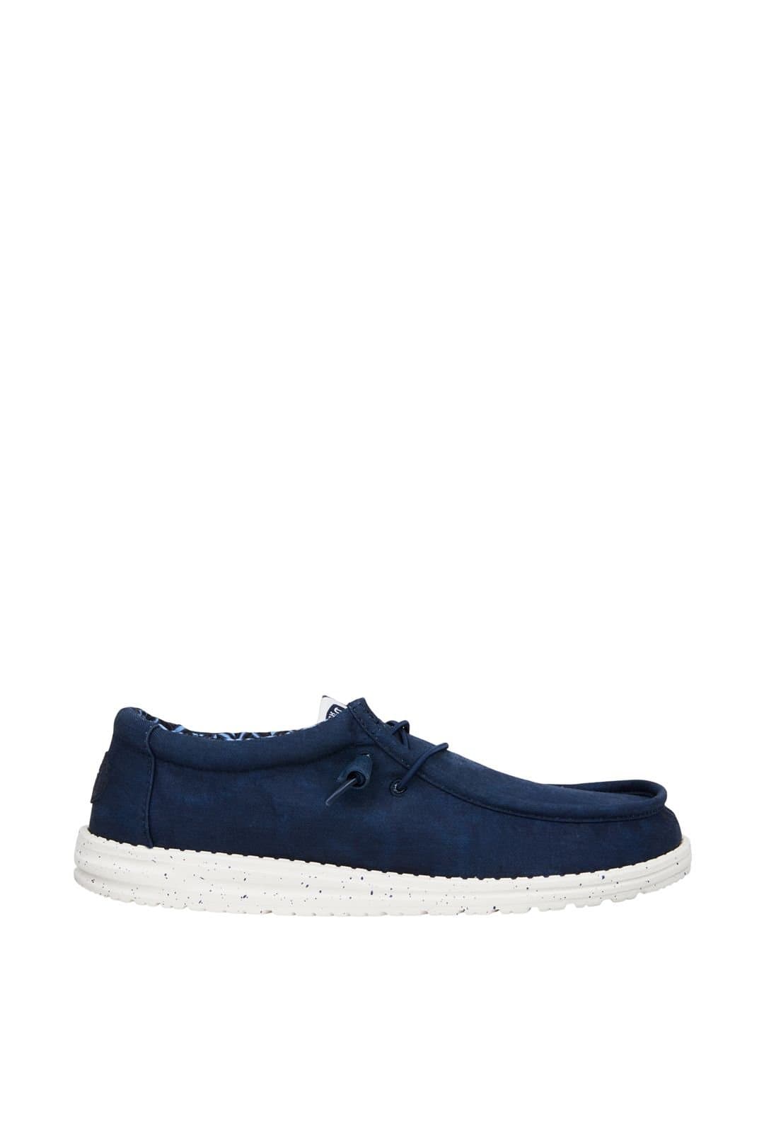 HEY DUDE HEY DUDE Men's Wally Stretch Canvas Navy