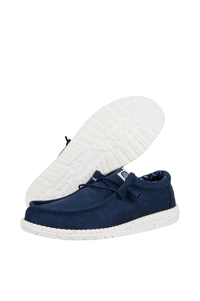 Hey Dude HEY DUDE Men's Wally Stretch Canvas Navy - 3