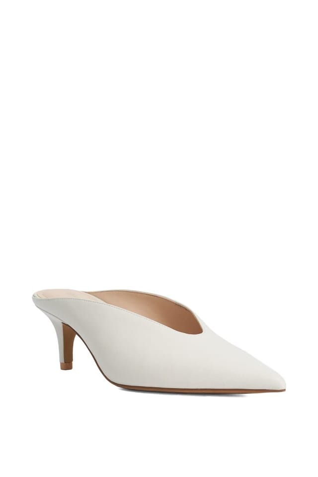 Dune London Dune London Women's 'Decisive' Leather Mules in Natural - 2