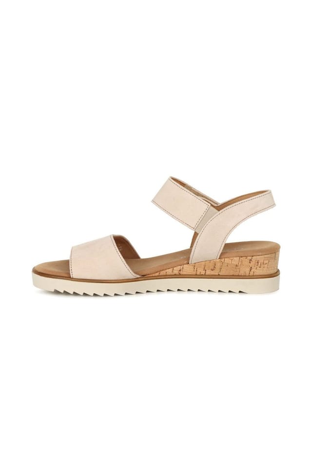 Gabor Gabor Women's 'Raynor' Low Wedge Sandals in Light Beige - 2