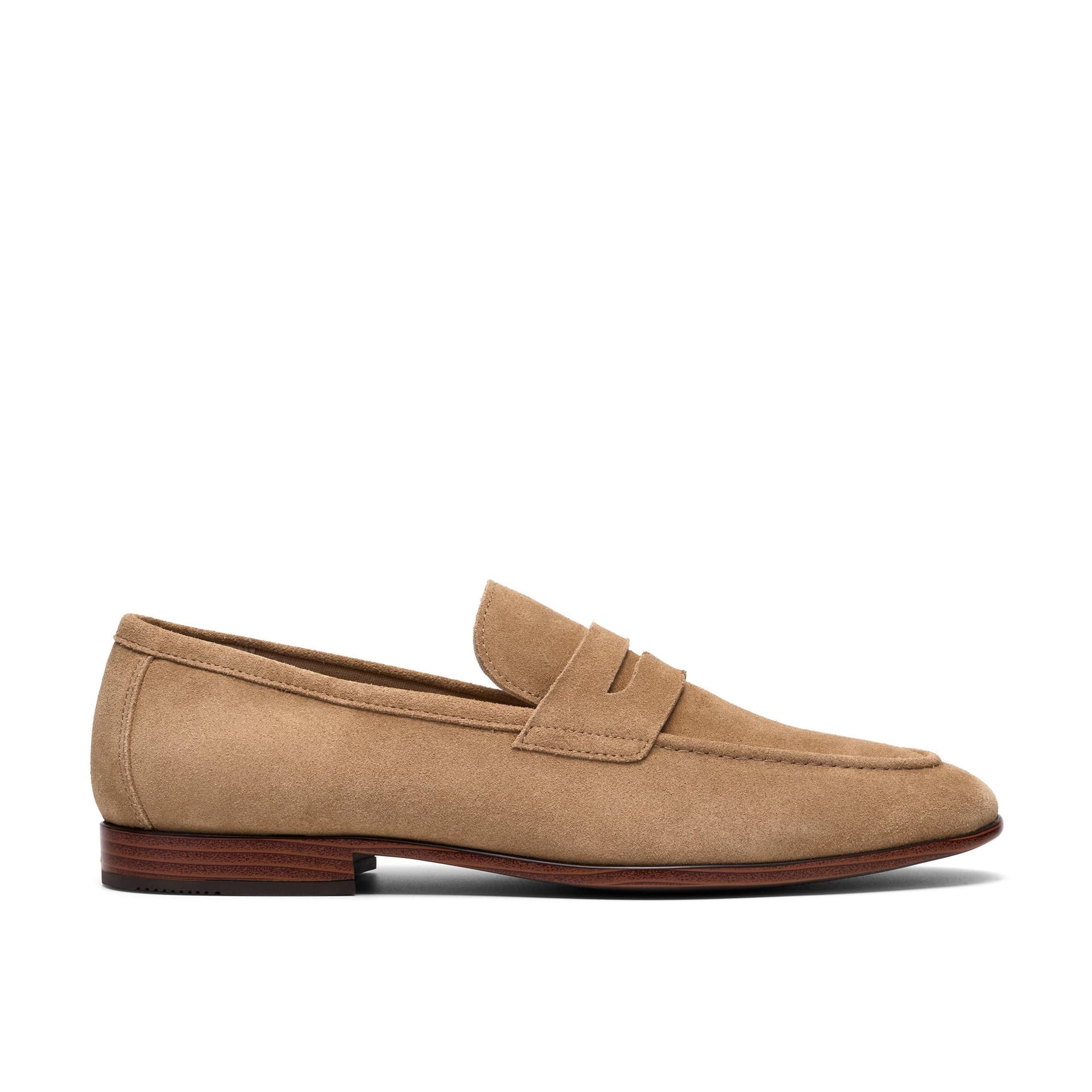 Clarks Clarks Men's Winsford Easy Sand Suede Loafers, Slip Ons in Beige