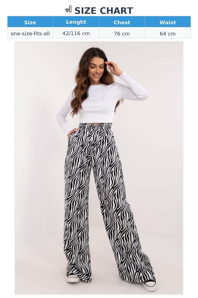 Love Lace Love Lace Women's Animal Print Wide Leg Ribbed Casual Set in Black - 3