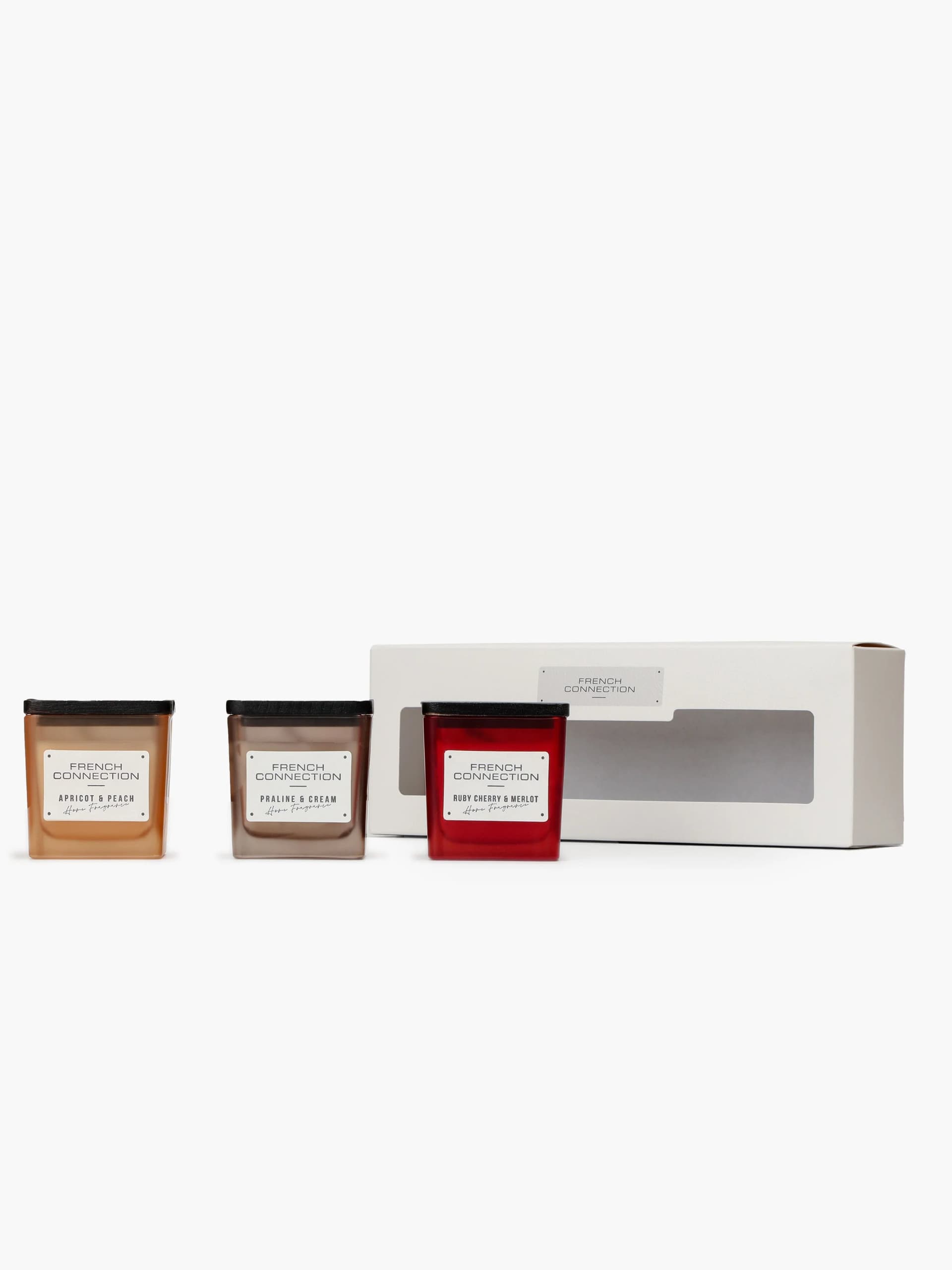 French Connection Indulgence Candle (Set Of 3) Natural