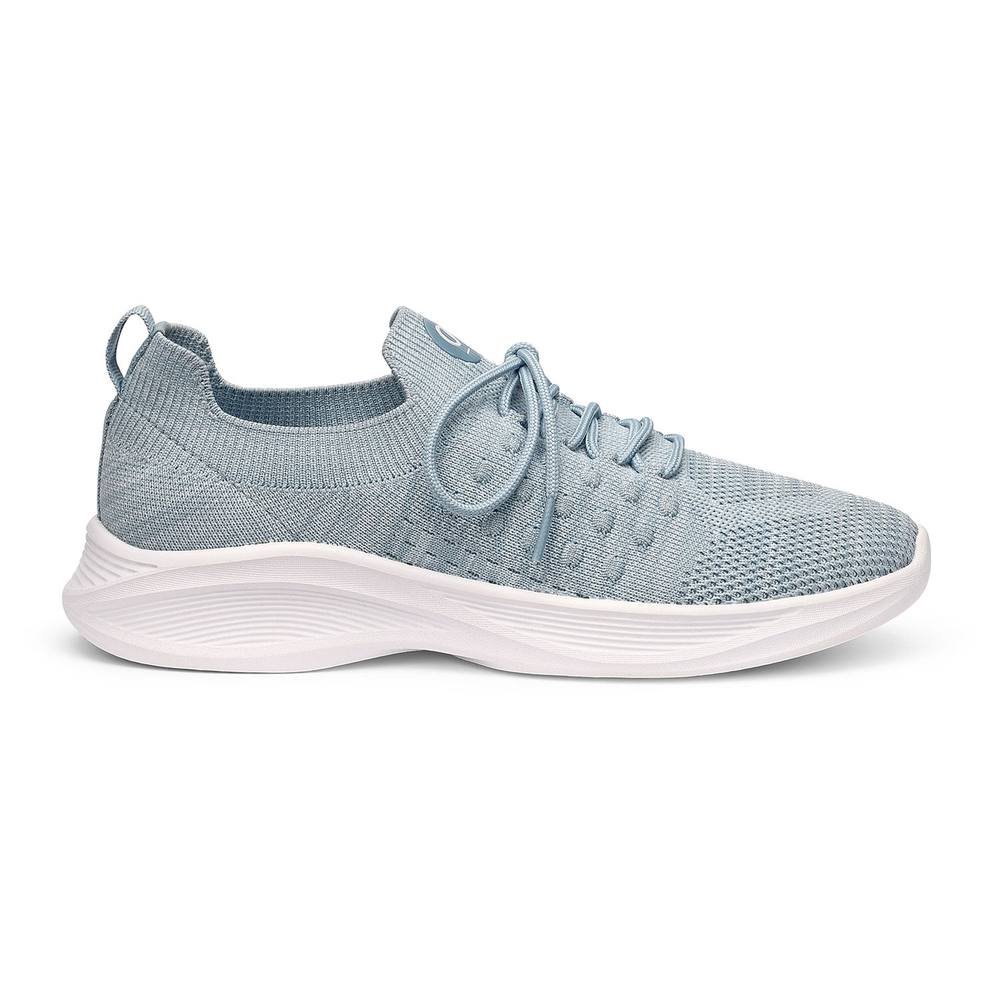 Hotter Hotter Women's 'Defy' Slip-On Trainer in Light Blue - 3