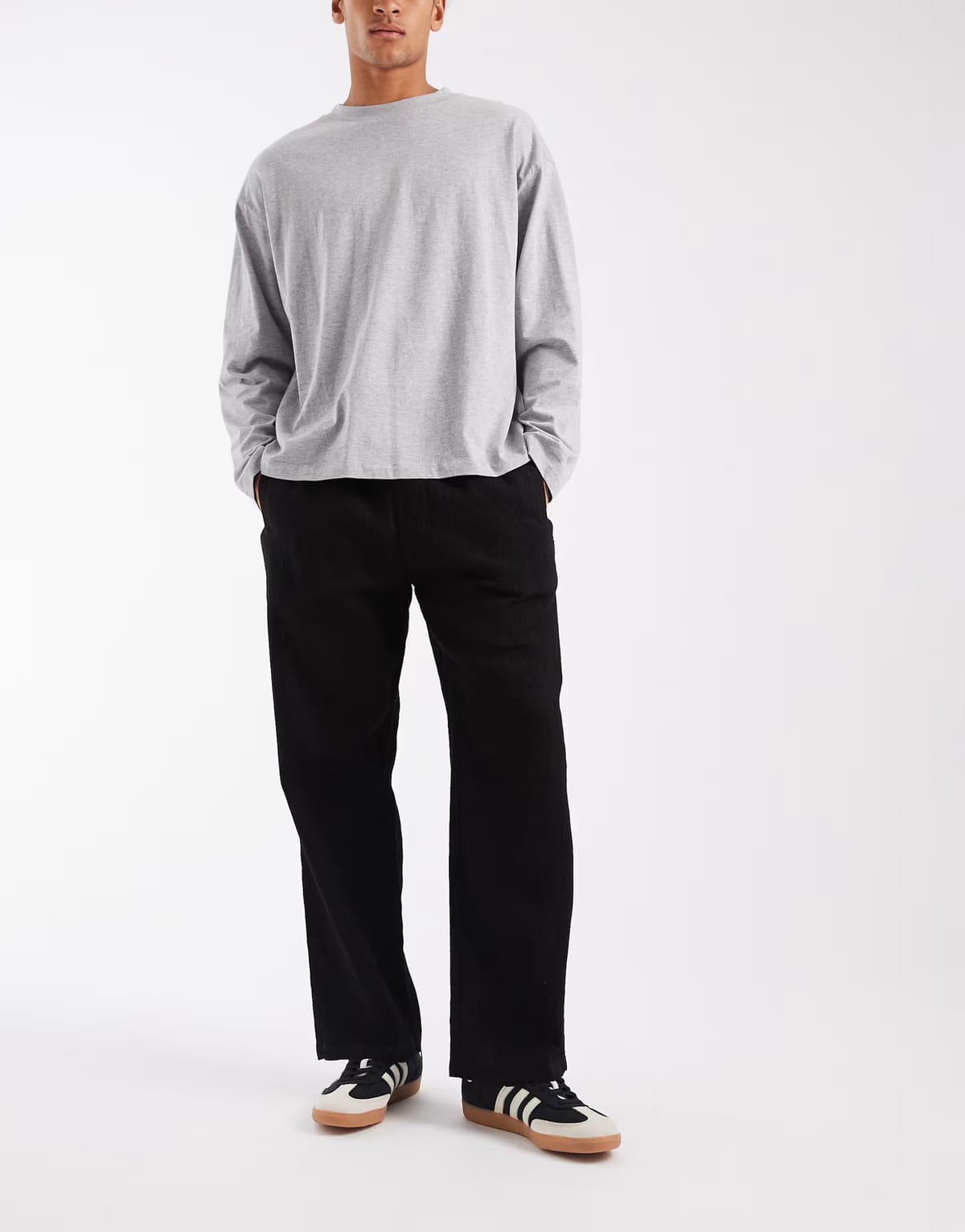 ASOS Jack & Jones crinkle loose trousers in black - 1