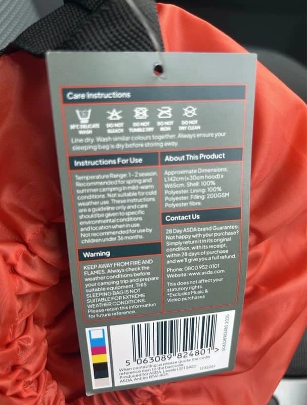 Xplor Kids camping fox envelope sleeping bag new with tags