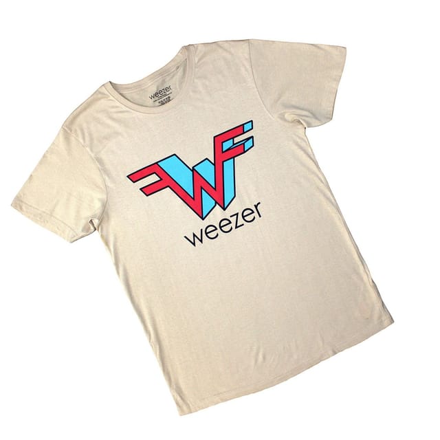 Weezer Weezer Men's Logo T-Shirt in Light Sand - 2