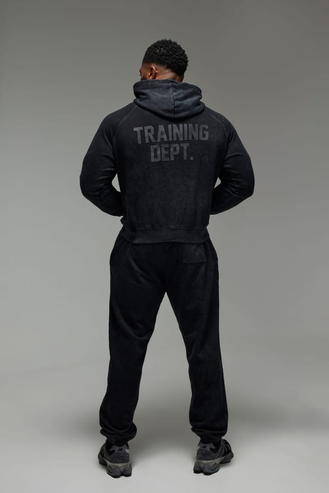Training Dept. Training Dept. Men's Training Dept Boxy Washed Hoodie in Black - 2