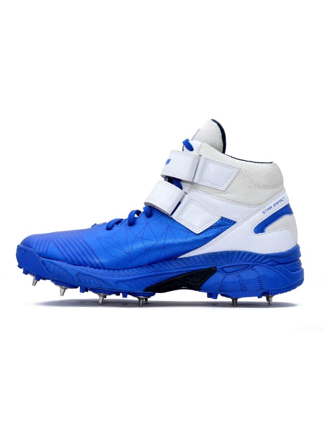 QUIVE QUIVE Men's Bold Cricket Shoes Metal Spikes in Blue - 3