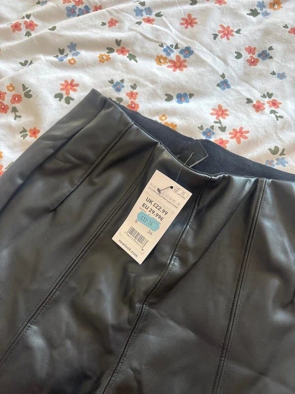 New Look Leather look leggings