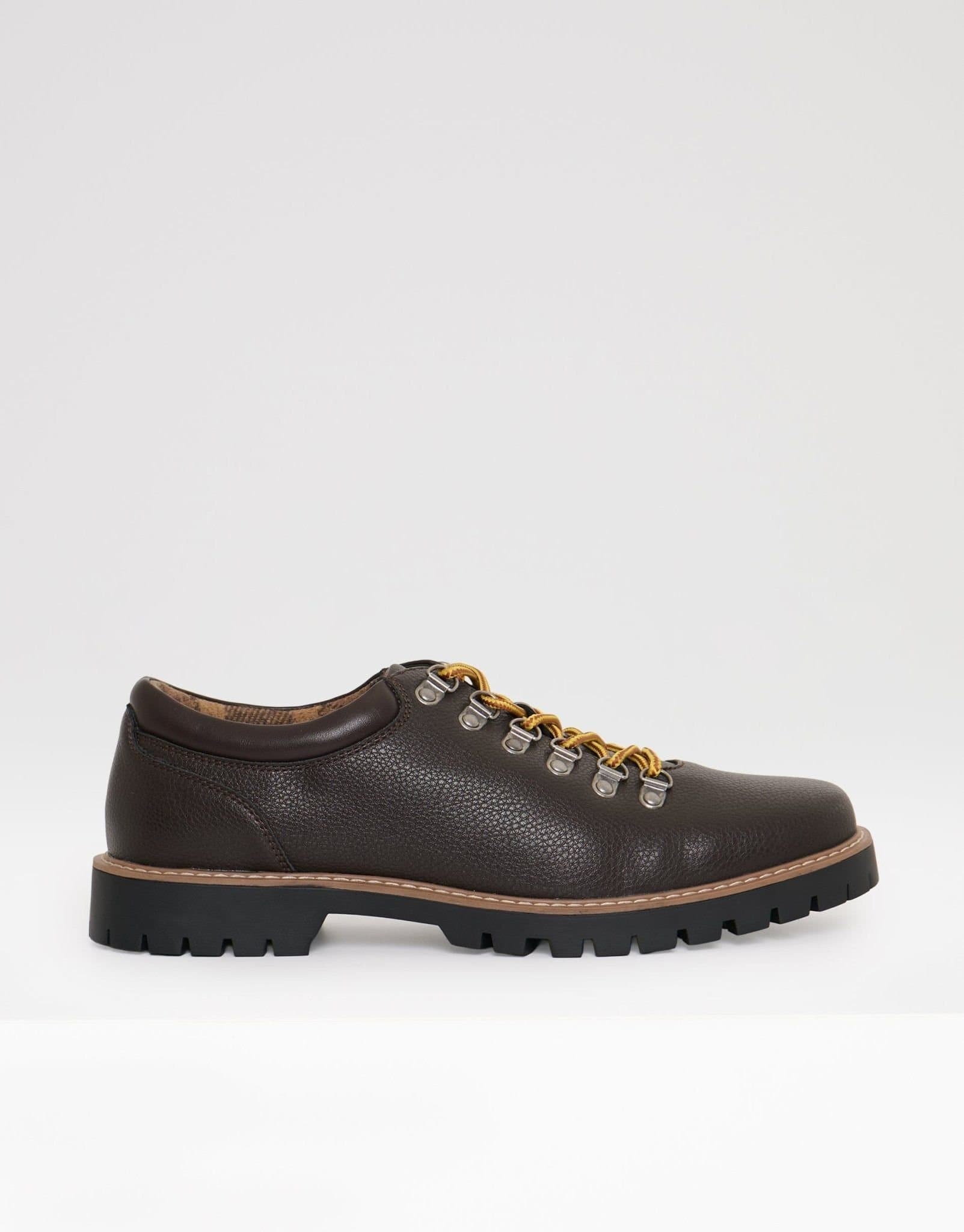Threadbare threadbare Men's Derby Lace Up Boot Style Trainer in Brown