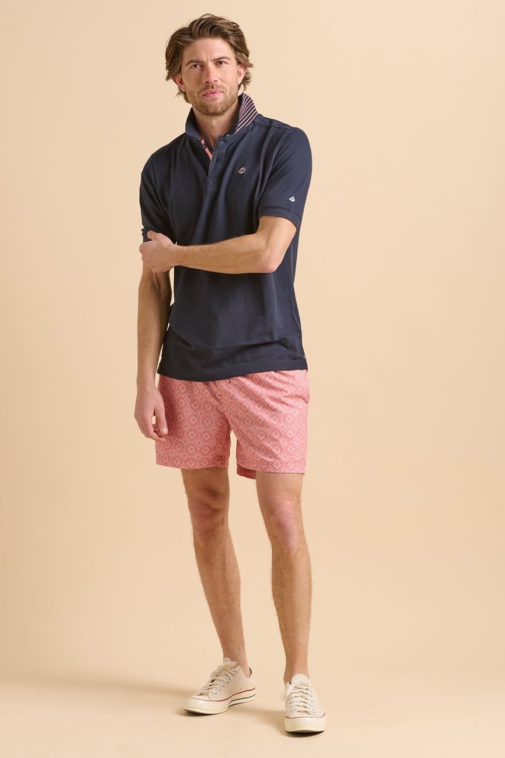 Brakeburn Brakeburn Men's Pink Tile Swimshort