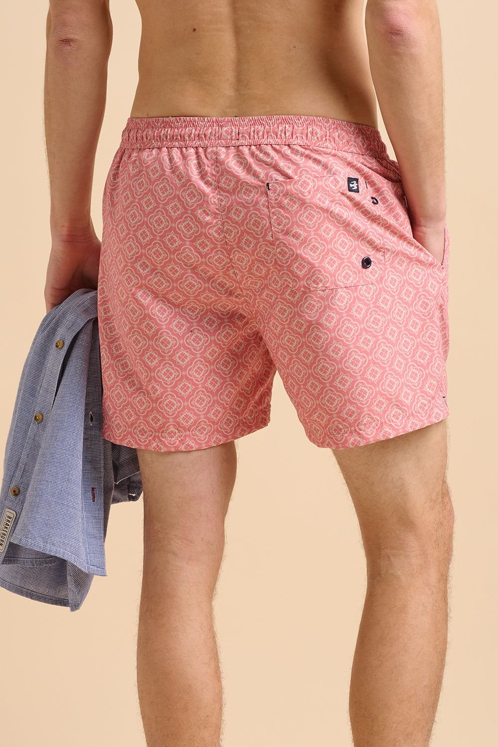 Brakeburn Brakeburn Men's Pink Tile Swimshort - 4